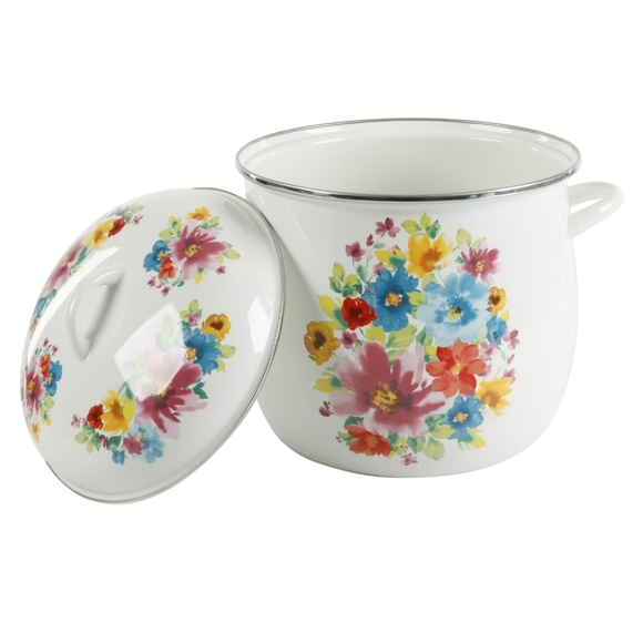 ❤️ New Pioneer Woman Breezy Blossom 12 Qt Stock Pot - Picture 6 of 7